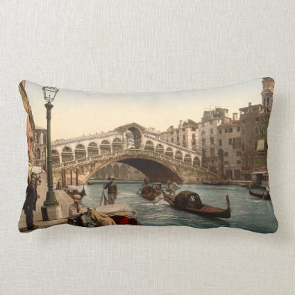 Rialto Bridge II, Venice, Italy Throw Pillow