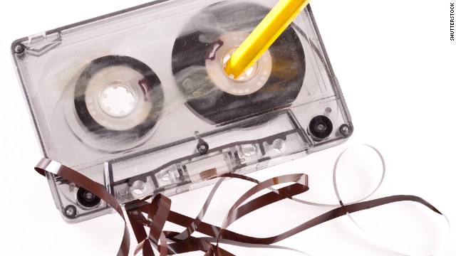There were drawbacks to cassettes. If your equipment was misbehaving, your tape could start unwinding in the machine, leaving you with a mess. The classic way to get the cassette back to normal was to stick a standard hexagonal pencil in a tape spool and spin it to tighten the tape back together. If the tape was broken, however, you were probably out of luck.