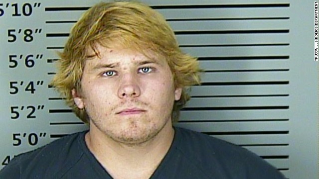 Actor Luke Bigham is accused of pushing his mother into some stairs during an argument.