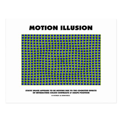 Motion Illusion (Optical Illusion) Post Cards