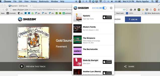 Shazam For Mac Brings Automatic Song and TV Show ID to Desktops