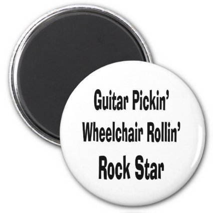 guitar picking wheelchair rolling rockstar bk magnet