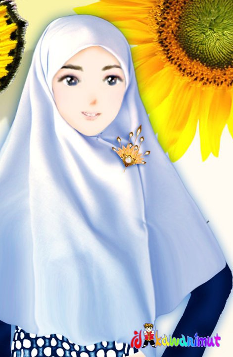 ... cantik berjilbab hd wallpaper gallery picture kartun muslimah cantik