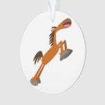 Giddyup, Horsey! Cartoon Horse Acrylic Ornament