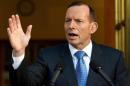 El Primer Ministro australiano, Tony Abbott durante la conferencia de prensa en el Parlamento en Canberra, Australia, el 31 de agosto de 2014. EFE