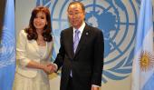ONU. Cristina y Ban Ki-moon (Télam).