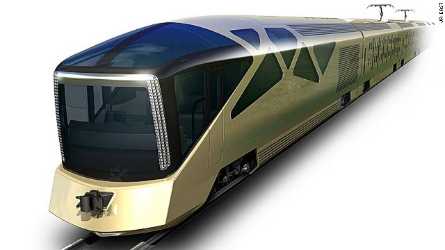 Japan Rail East has called on Ferrari designer Ken Okuyama to create a 34-passenger luxury train. It will have only 10 carriages, including two glass-walled observation cars. 