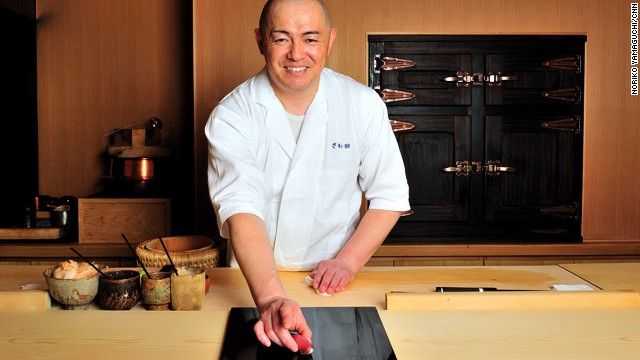 Two Michelin stars under his belt and Tokyo sushi master Koji Sawada is still seeking perfection. He's about to demonstrate how to eat sushi with his hands.