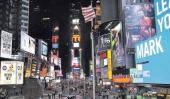 Times Square, en la intersección de la avenida Broadway y la 7ª Avenida, uno de los íconos de Manhattan. Gran parte de la vida de la Gran Manzana discurre por ese lugar.
