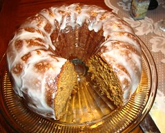 Pumpkin Cake with Vanilla glaze