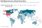Happy Mother's Day r/MapPorn! Here's a paid maternity leave for the occasion. [663 x 442]