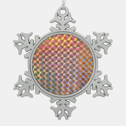 holographic metal photograph colorful design ornaments
