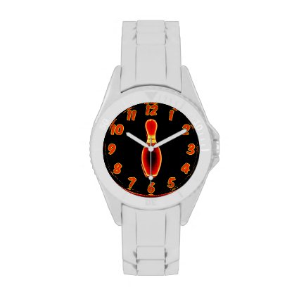 Vintage Neon Bowling Pin Watches