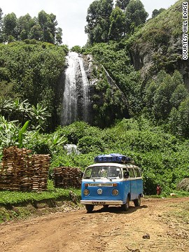 The tours take in waterfalls, such as this one along Wanale Ridge, Mount Elgon.