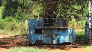 Many abandoned Kombis can be found in Uganda.