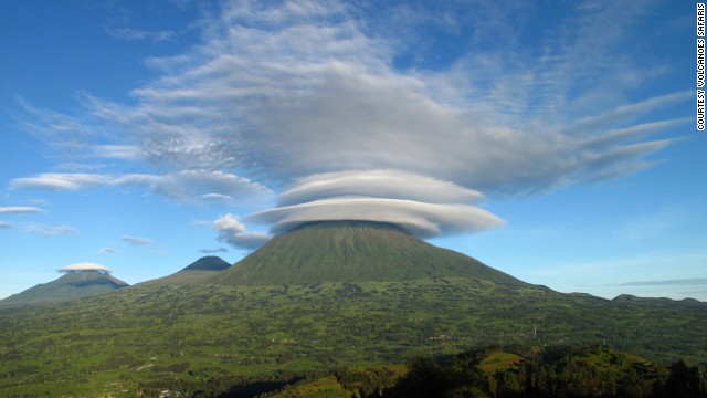 The curious cloud formations offer an interesting photo op. If you're hiking through the home of mountain gorillas in East Africa, Virunga can offer spectacular photos of the elusive endangered species. 