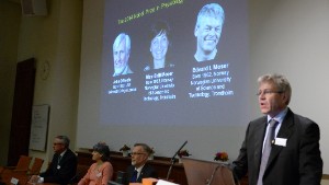 Professor Ole Kiehn announces the winners of the 2014 Nobel Prize in Physiology or Medicine for discoveries of cells that constitute a positioning system in the brain.