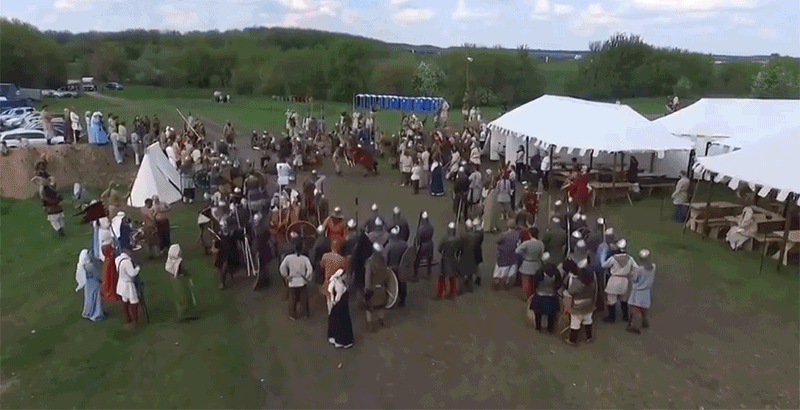 Renaissance Festival Actor Spears a Historically-Inaccurate Drone Right Out of the Sky