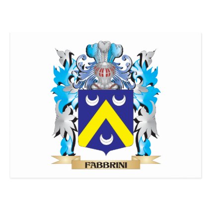 Fabbrini Coat of Arms - Family Crest Post Cards