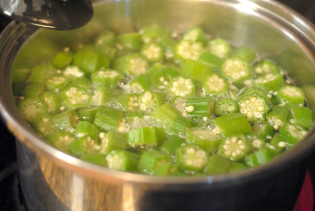 Freezing Okra Picture