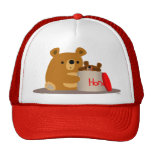 Bye Bye Honey! Cute Cartoon Bears Hat