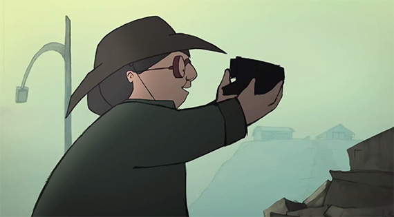 screenshot from photography animated short