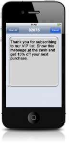 mobile text message