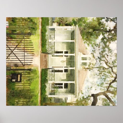New Orleans Garden District Cottage Poster