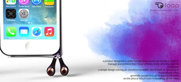 LOOP - An Iphone Bumper with Ear Phone Management Utility by Subinay Malhotra