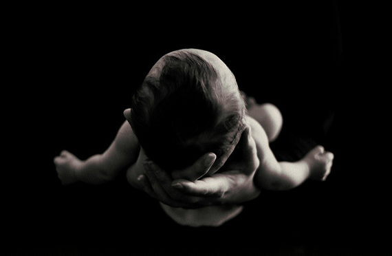 infant photo shoot