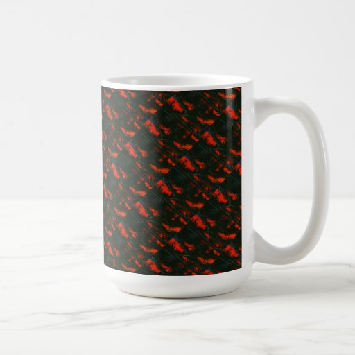 "Swamp Fire Tiled" Abstract Design Mug