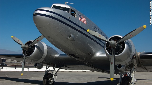 This Douglas DC-3 began life as a C-47 in 1944. It was the 100th C-47 delivered to the China National Aviation Corporation, in August 1944, piloted by Peter Goutiere from Miami to Kolkata, India in 90 hours of flying over 14 days. 