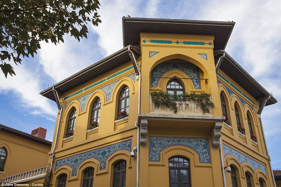 The breathtaking three-storey building was constructed in Turkish neoclassical style next to the town's courthouse building 
