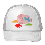 The Little Book Lover (Cartoon Pig) Hat