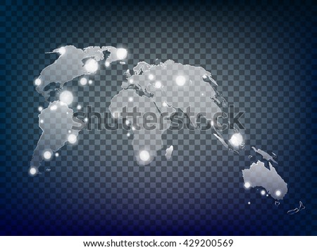 Global world map illustration.