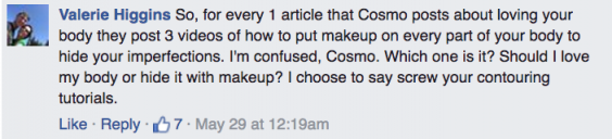 Cosmo Leg Contour Comment