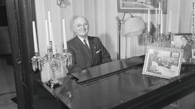 Harry S. Trumam always loved to play the piano. His mother was his first piano teacher.