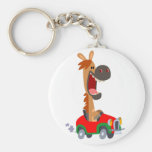 Cute Motorized Cartoon Horse Keychain Key Chain