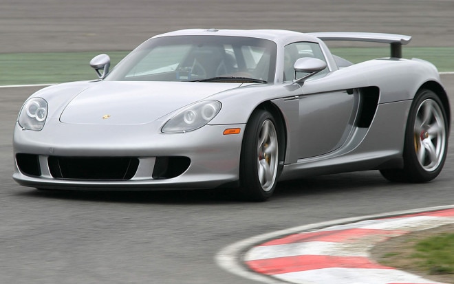 2006-Porsche-Carrera-GT-Rear-Three-Quarters-Track
