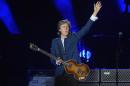 Musician Paul McCartney performs at Dodger Stadium on August 10, 2014 in Los Angeles, California