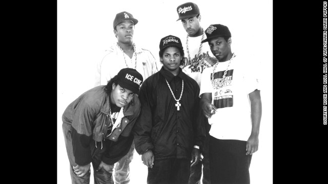 N.W.A. were pioneers of West Coast gangsta rap. Its members included Dr. Dre and Ice Cube, and the group's albums -- notably 1988's "Straight Outta Compton" -- are considered classics.