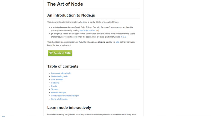 The Art of Node