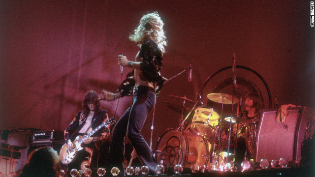 Led Zeppelin's Jimmy Page, Robert Plant and John Bonham perform in 1977. The legendary British rock group disbanded after Bonham's death in 1980 but remains one of the most influential bands of its era. A promoter allegedly offered Page, Plant and bassist John Paul Jones $800 million for a reunion tour, but Plant reportedly turned it down.