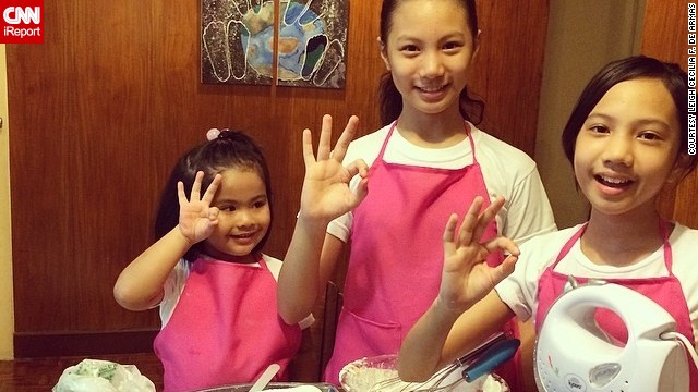 The De Armas sisters -- Leila, 13, Julia, 12, and Sophia, 3 -- started baking cupcakes in 2012 after they saw their father baking his "special cookies." They took 11 months to test the quality of their recipe, and the girls officially formed TresMarias Cupcakes this year. 