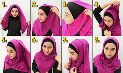 Cara Memakai Jilbab Pashmina Dengan Mudah