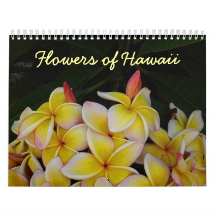 Flowers of Hawaii Calendar