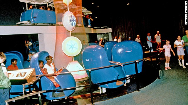 Though now retired, Disneyland's Adventure Thru Inner Space was the first ride to allow passengers to change the direction they faced as the ride progressed, using a system known as Omnimover. 