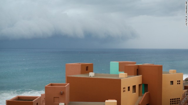 The storm approaches Los Cabos on September 14.