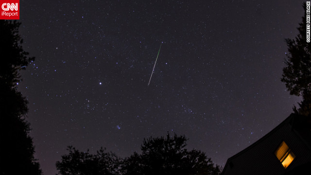 As a science teacher, Mike Black says he has always been a fan of meteor showers. "They remind us that we live on a small rocky world with other bits of rock flying around space," he said.