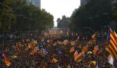 Miles. Los catalanes salieron a las calles (AP).